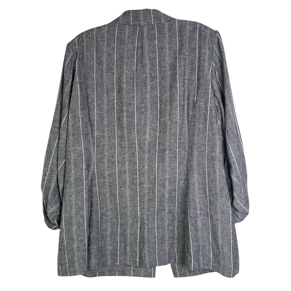 Lane Bryant NWT The Bryant Blazer Pinstripe Gray Plus Size 24 Career Business - Picture 7 of 16